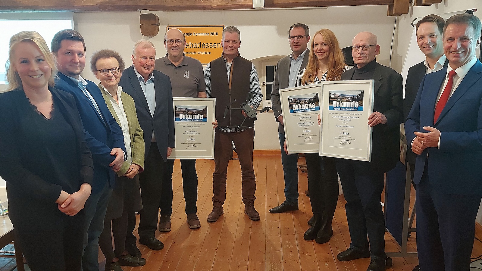 Landrat Stickeln vergibt 7. Heimat-Preis des Kreises Höxter: 10.000 Euro für drei herausragende Projekte