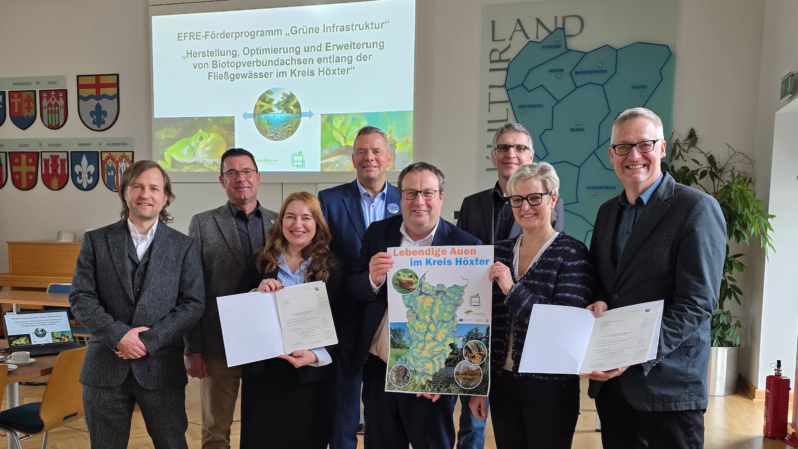 Kreis Höxter und Landschaftsstation freuen sich auf Start des Naturschutzprojekts „Lebendige Auen“